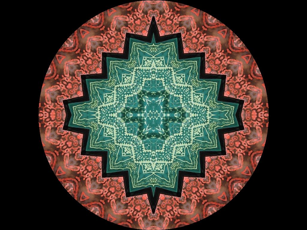 Mandala Mirror Pattern of fabric