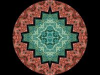 Mandala Mirror Pattern of fabric